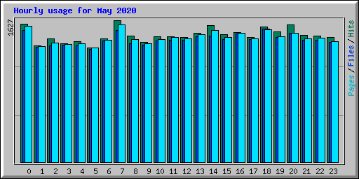 Hourly usage for May 2020