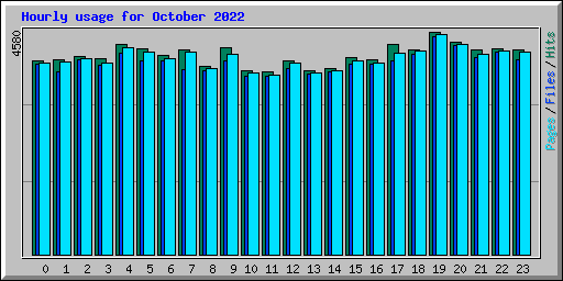 Hourly usage for October 2022