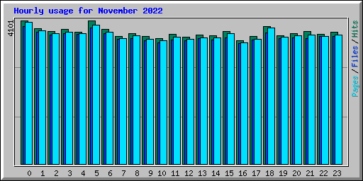 Hourly usage for November 2022