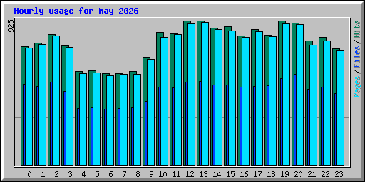 Hourly usage for May 2026