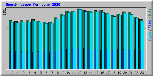 Hourly usage for June 2026